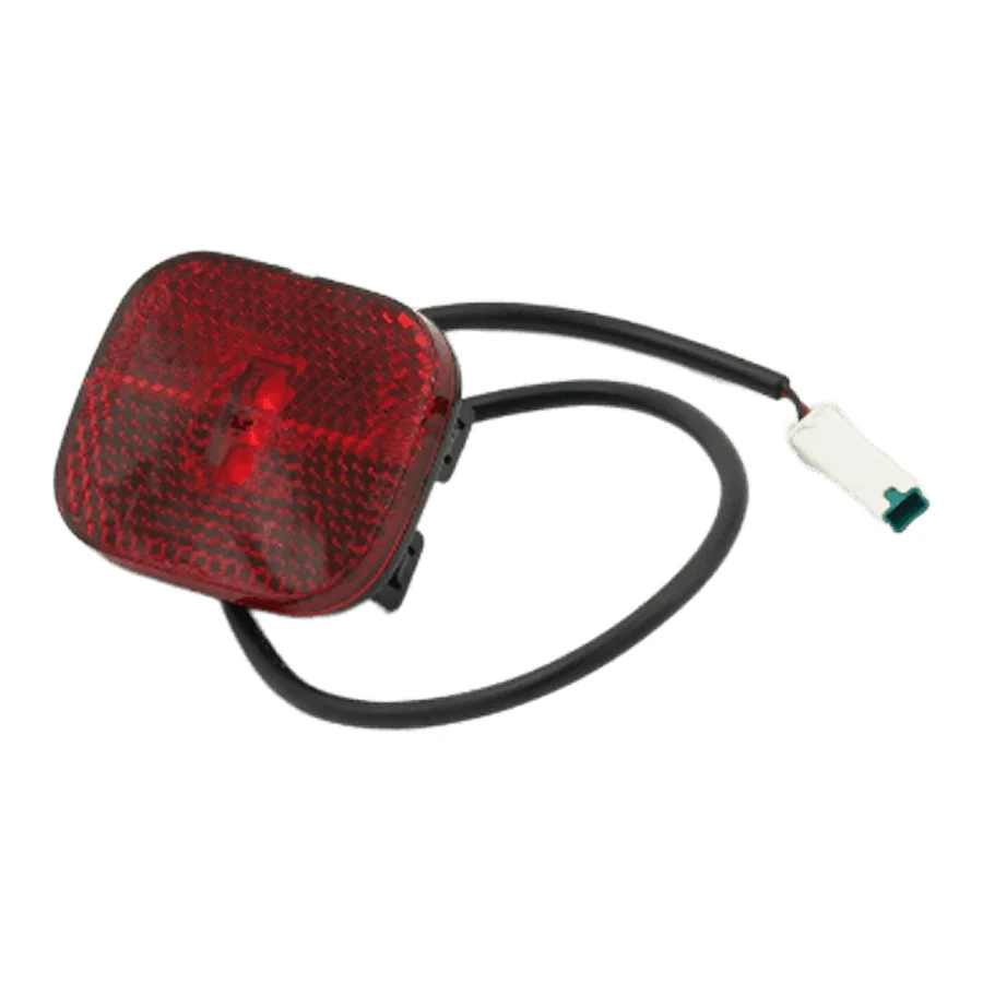 Tail light, rear, square lens, for 36 V 450 W vehicles