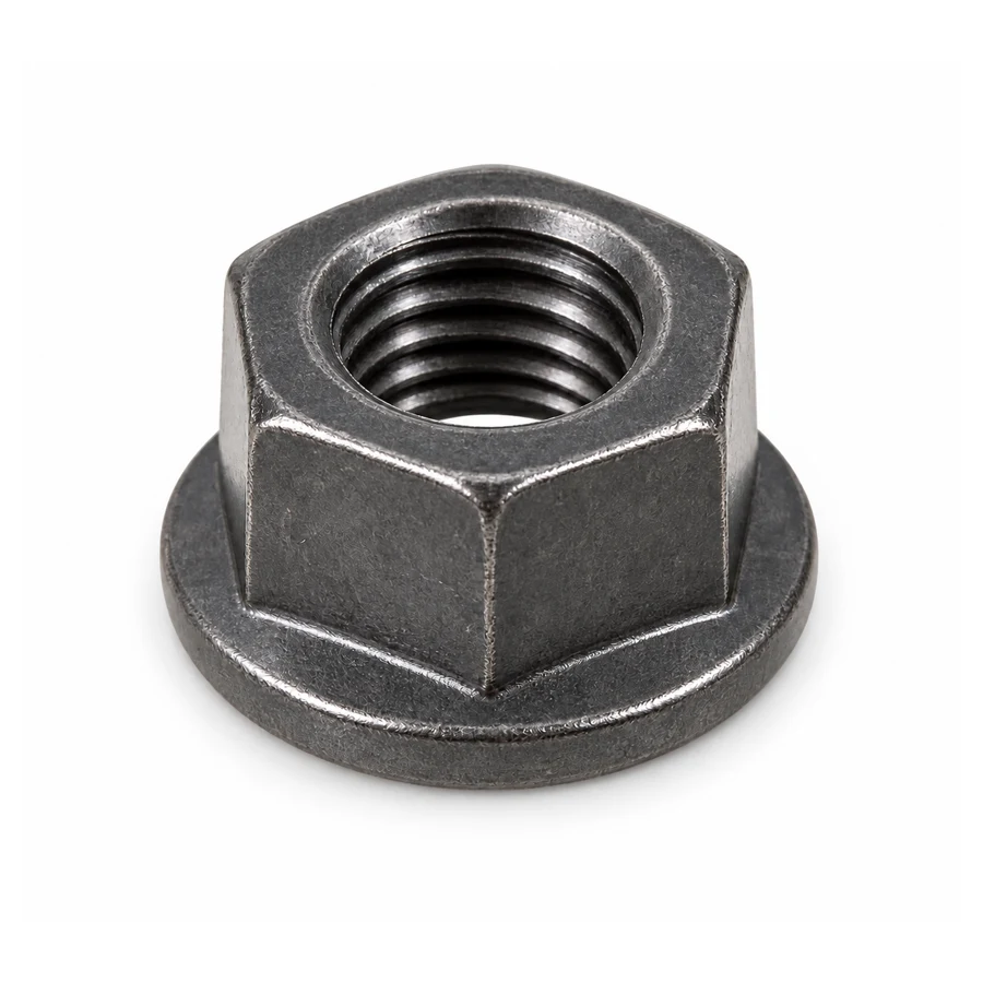 Hex flange nut, M7