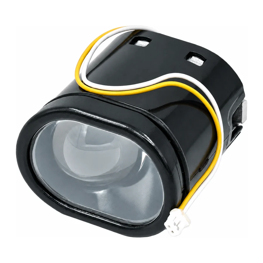 Headlight, front, oval, for 36 V 300–350 W 10-inch vehicles